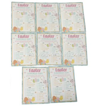 Easter scavenger hunt Cards